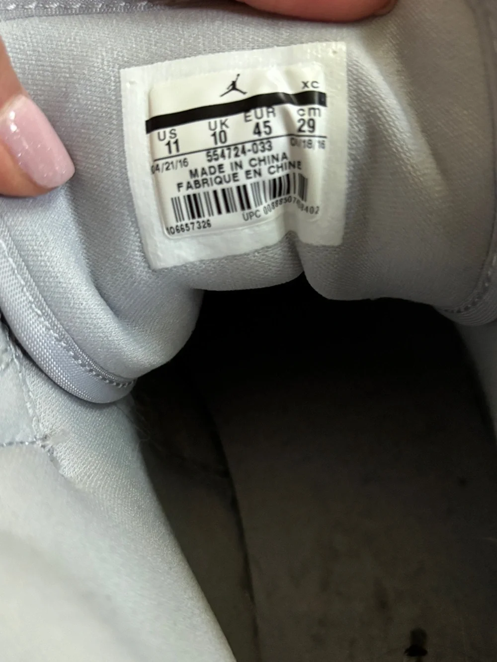 Nike Men’s Mid-Top Sneakers - Grey Size 11